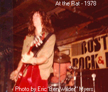 JJ at the Rat - 1978. Photo by Eric Myers aka Ben Wilder