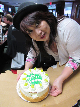yukiko with her birthday cake