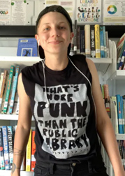 Punk and library shirt