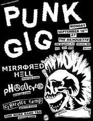 Punk rock show poster
