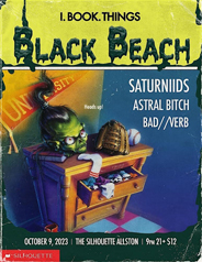 Black Beach show poster