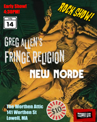 Greg Allen rock show poster