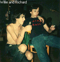 Willie drinking and Nolan smoking-pre straight edge punks